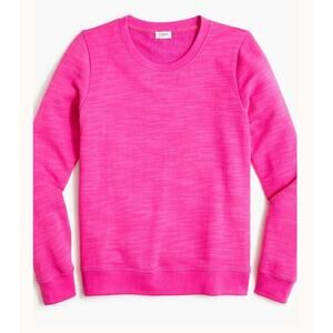 J.Crew Factory Cotton Terry Crewneck Sweatshirt Pink size XS